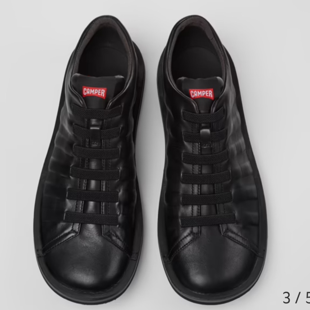 EUC Camper Black Leather Sneakers for Men